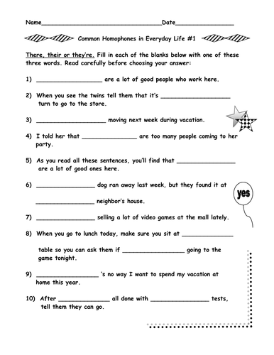 Homophones Bundle 8 Worksheets 