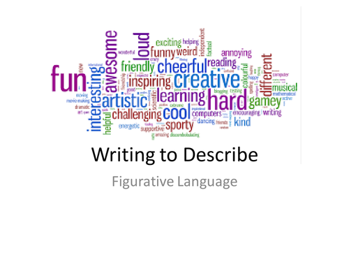 figurative language in descriptive essay