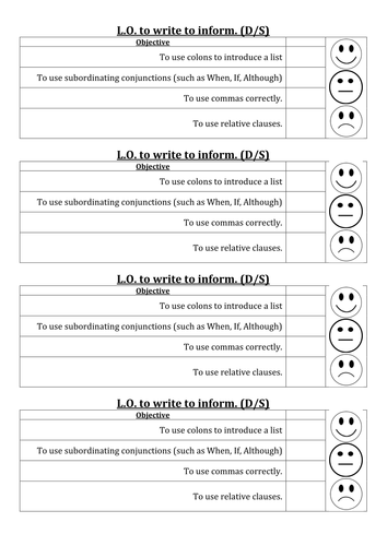 presentation success criteria ks2