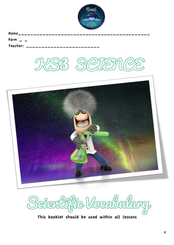 Science Science Vocabulary A Z Teaching Resources