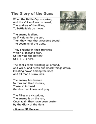 KS2 World War 2 poetry - identifying purpose, analysing, comparing