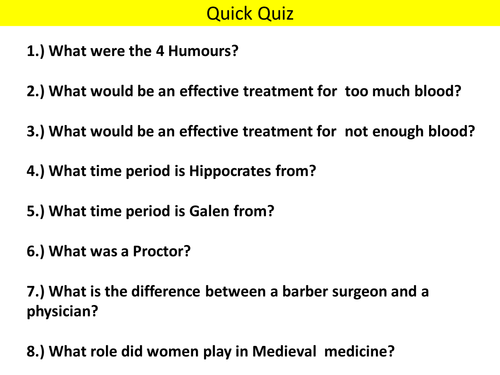 AQA (9-1) GCSE History - Health and the People - Lesson 3  (Impact of Christianity)