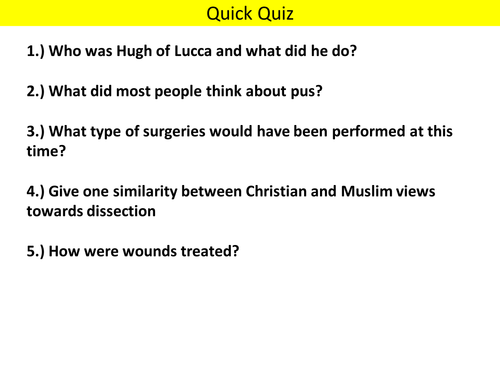 AQA (9-1) GCSE History - Health and the People - Lesson 6-7 (Public Health)