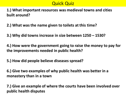 AQA (9-1) GCSE History - Health and the People - Lesson 8 (Black Death)