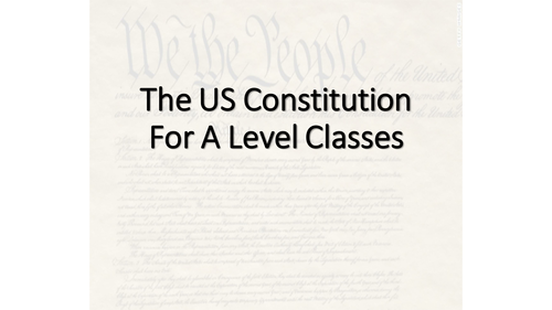 The US constitution, it's amendments and proceedure for change (Amendments)