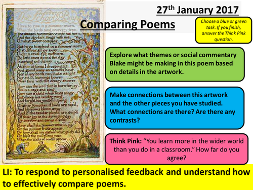 Songs of Innocence - AQA Social Protest - Introduction to Blake ...