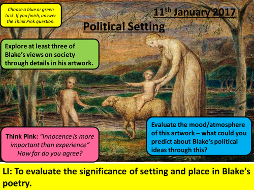 Songs of Innocence - AQA Social Protest - Introduction to Blake
