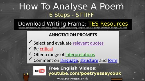How to Analyse a Poem