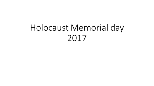 Holocaust Memorial Day Assembly