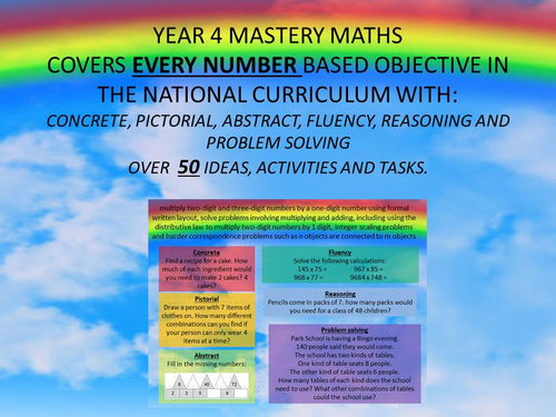 YEAR 4 MASTERY MATHS cpa NUMBER