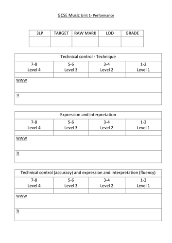 edexcel-gcse-music-performance-feedback-sheet-teaching-resources