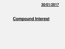 Compound Interest Scaffolded For Low Ability Teaching Resources