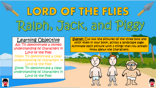 Lord of the Flies: Ralph, Jack, and Piggy
