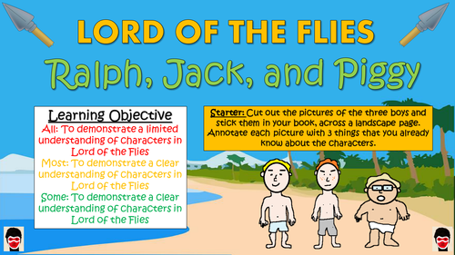 Lord of the Flies: Ralph, Jack, and Piggy