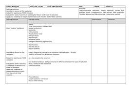 A-level Biology_DNA Replication | Teaching Resources