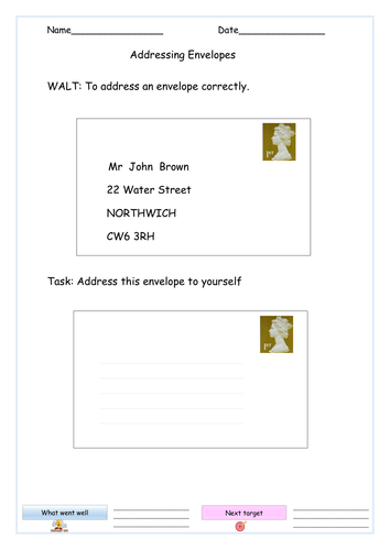 Addressing Envelopes | Teaching Resources