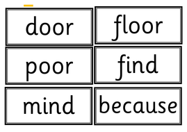 Year 2 Word Flash Cards New Curriculum Exception Words Literacy