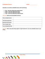 Embedded clauses exercises with answers image