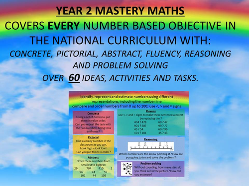 YEAR 2 MASTERY MATHS COVERS EVERY NUMBER BASED OBJECTIVE