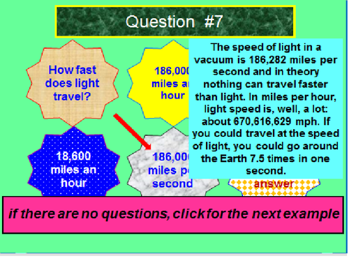 Seventh And Eighth Grade Science Trivia Powerpoint Lesson Teaching Resources