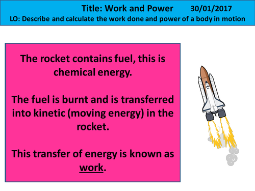 NEW KS4 AQA 2016 - Physics - Chapter 1 - Energy - Work and Power