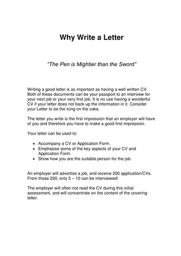 how to write a speculative cover letter examples