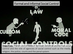 control social informal formal agencies forms