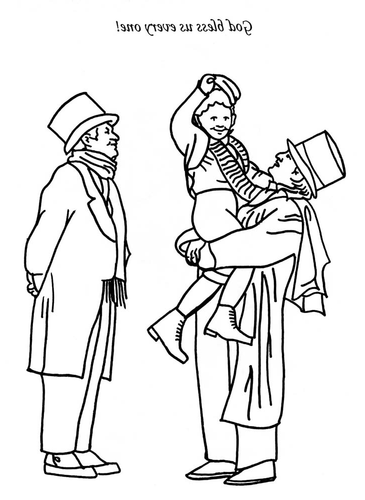 Christmas Carol colouring pages | Teaching Resources