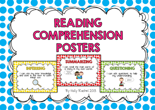 Reading Comprehension Posters | Teaching Resources