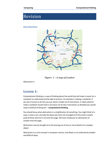 Abstraction revision for KS3 students