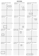 rotations worksheet teaching resources