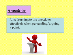 anecdotes ppt effective gcse language section paper english use teaching anecdote kb