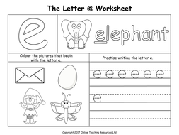 The Letter 'e' | Teaching Resources