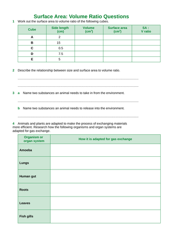 NEW GCSE Biology - B1 Cell Structure & Transport | Teaching Resources