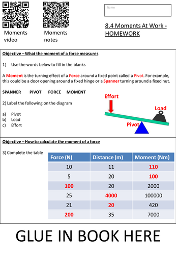 Moments At Work Homework