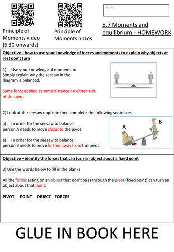 Moments And Equilibrium Homework