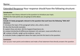 extended response essay practice