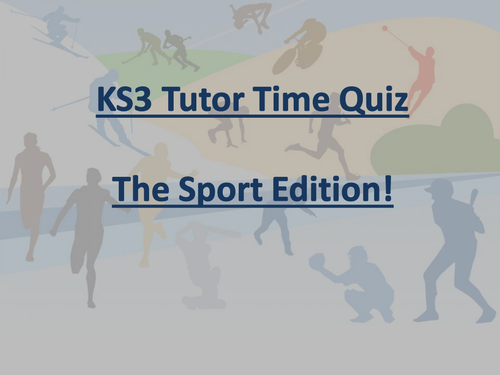 Tutor Time Quiz: Sport edition