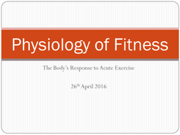 the physiology of fitness