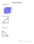 3D Pythagoras Lesson | Teaching Resources