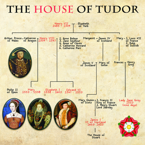 House of Tudor Family Tree Teaching Resources