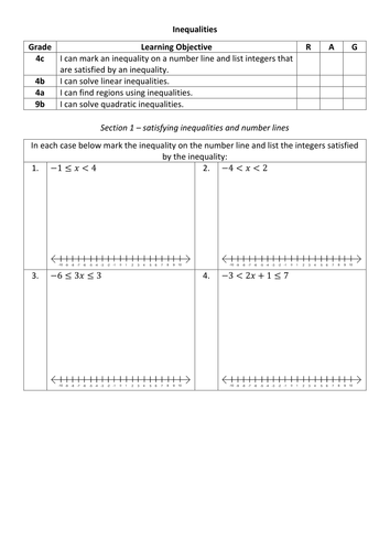 levelled-graded-worksheets-algebra-editable-teaching-resources