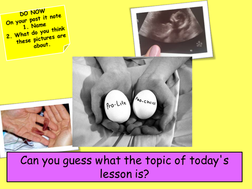 Eduqas Issues of Life and Death - Abortion | Teaching Resources