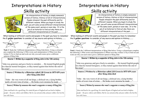 year 7 history skills entire unit teaching resources