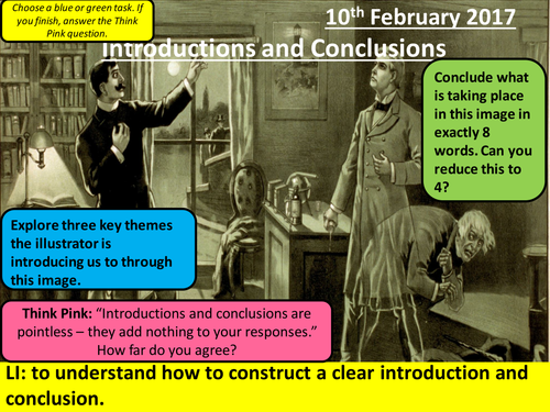 Dr Jekyll and Mr Hyde - AQA Literature New Spec: Introductions and Conclusions