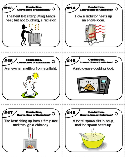 Thermal Energy Task Cards Conduction Convection And Radiation Teaching Resources 7798