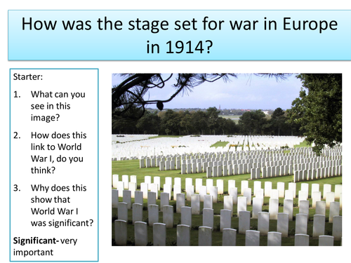 What were the causes of World War I? | Teaching Resources