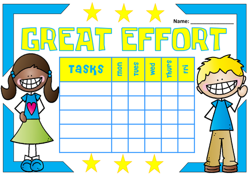 100 CHILDREN'S REWARD CHARTS TEACHING RESOURCES EYFS KS1 KS2 BEHAVIOUR