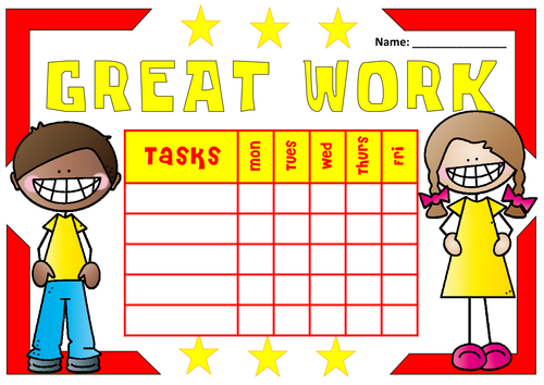 100 CHILDREN'S REWARD CHARTS TEACHING RESOURCES EYFS KS1 KS2 BEHAVIOUR