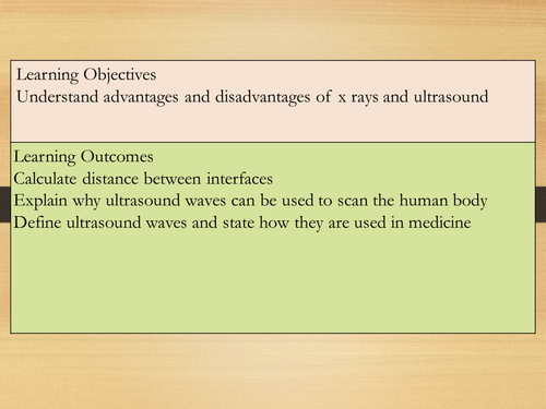 GCSE X Rays and ultrasound